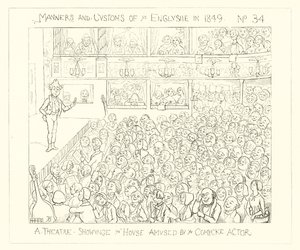 1849, Un teatro che mostra la casa divertita dall