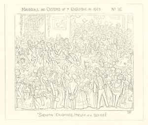 1849, La Società che si diverte a un Soiree da Richard Doyle