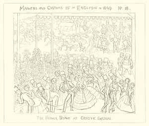 1849, La Mostra dei Fiori ai Giardini di Chiswick da Richard Doyle