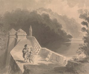 Barbablù che dà le chiavi a Fatima da Richard Doyle