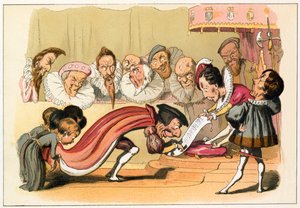 Re Edoardo VI concede una carta da Richard Doyle