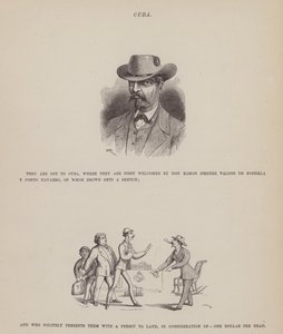 Pagina da Il Tour Americano dei Signori Brown, Jones e Robinson (incisione) da Richard Doyle
