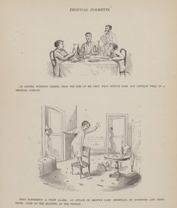 Pagina dal Tour americano dei signori Brown, Jones e Robinson (incisione) da Richard Doyle