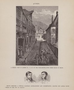 Pagina dal Tour americano dei signori Brown, Jones e Robinson (incisione) da Richard Doyle