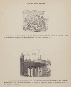 Pagina da Il tour americano dei signori Brown, Jones e Robinson da Richard Doyle
