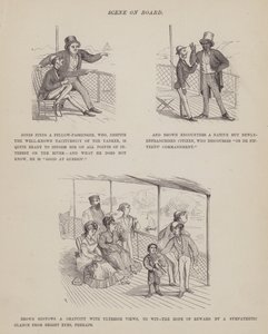 Pagina da Il tour americano dei signori Brown, Jones e Robinson (incisione) da Richard Doyle
