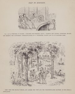 Pagina da Il tour americano dei signori Brown, Jones e Robinson (incisione) da Richard Doyle