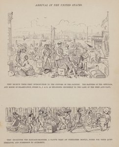 Pagina da Il tour americano dei signori Brown, Jones e Robinson (incisione) da Richard Doyle