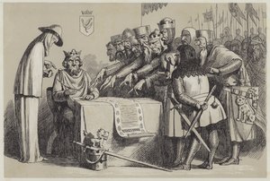Firma della Magna Carta da Richard Doyle