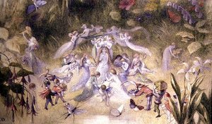 La Toilette di Titania, c.1870 da Richard Doyle