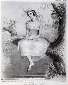 La moderna Ofelia, o La Condannata, 1845 da Richard Doyle