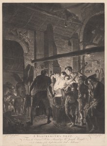 Una bottega di fabbro da Richard Earlom