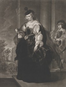 Ritratto di Helena Fourment, con un giovane paggio dietro di lei da Richard Earlom