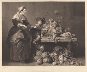 Il figlio di Rubens e la balia da Richard Earlom