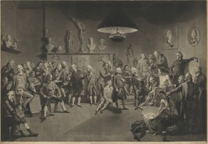 La Royal Academy of Arts da Richard Earlom after Johann Zoffany