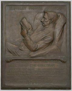 Tavoletta Commemorativa per il Defunto E. F. Andrews, 1917