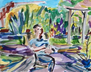 Giardino, giorno di sole da Richard Fox