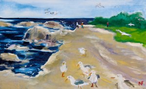 Gabbiani, Monterey, 2020 da Richard Fox