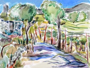 Due alberi nel parco statale di Jack London, 2017 da Richard Fox