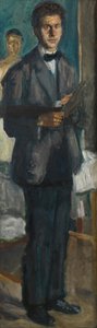 Autoritratto con una tavolozza, 1906-1907 da Richard Gerstl