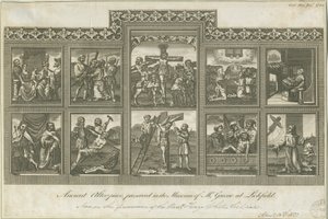 Lichfield - Antico Altare: incisione