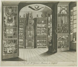 Lichfield - Museo del signor Greene: incisione, nd [XVIII secolo] da Richard Greene