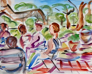 Conversazione sul patio da Richard H. Fox