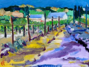 Vigneto fuori Santa Rosa, 2021 da Richard H. Fox