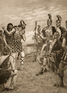 Agricola riceve un re irlandese, illustrazione da 
