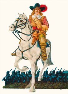 Oliver Cromwell (litografia a colori)