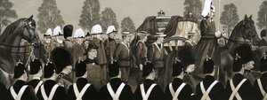 Il corteo funebre della Regina Vittoria da Richard Hook