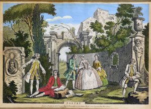 Poesia, pub. da Robert Sayer (fl.1750-80) c.1750 da Richard Houston