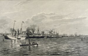 La rivista navale a Kiel il 3 settembre 1890 da Richard Huenten