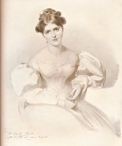 Frances Anne Fanny Kemble, 1809-1893, attrice britannica, c1829, 1909