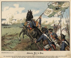 Morte del Feldmaresciallo von Schwerin nella Battaglia di Praga