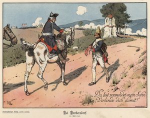 Federico il Grande di Prussia a Burkersdorf