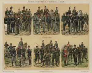 Fucilieri, pionieri e truppe di rifornimento degli eserciti europei da Richard Knotel