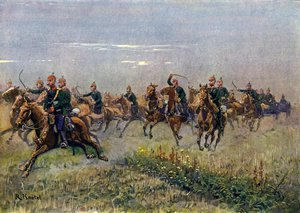 Artiglieria da campo sassone al galoppo da Richard Knotel