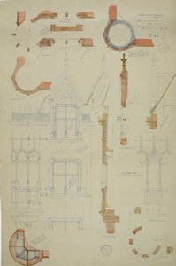 William Borden Esq. Casa, Chicago, Illinois, Dettaglio da Richard Morris Hunt