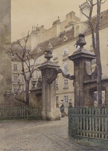 Il cortile di Heiligenkreuz a Vienna