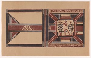 Progetto di copertina per: Wendingen, 1921 da Richard Nicolaüs Roland Holst (signed by artist)