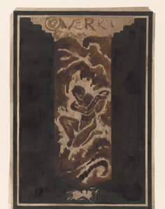 Primo progetto per la copertina del libro Over Kunst, II, di R.N. Roland Holst da Richard Nicolaüs Roland Holst