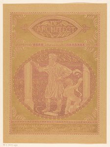 Progetto di copertina per: De Architect, 1911 da Richard Nicolaüs Roland Holst