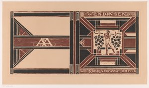 Progetto di copertina per: Wendingen, 1921 da Richard Nicolaüs Roland Holst