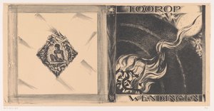 Progetto di copertina per: Wendingen, numero Toorop, 1928 da Richard Nicolaüs Roland Holst