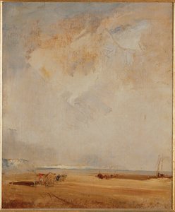 Una vista della spiaggia di Normandia ... da Richard Parkes Bonington