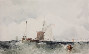 Sulla costa inglese da Richard Parkes Bonington