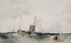 Sulla costa inglese da Richard Parkes Bonington