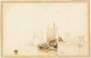 Barche in un Porto da Richard Parkes Bonington