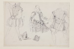 Studi di costumi da Richard Parkes Bonington